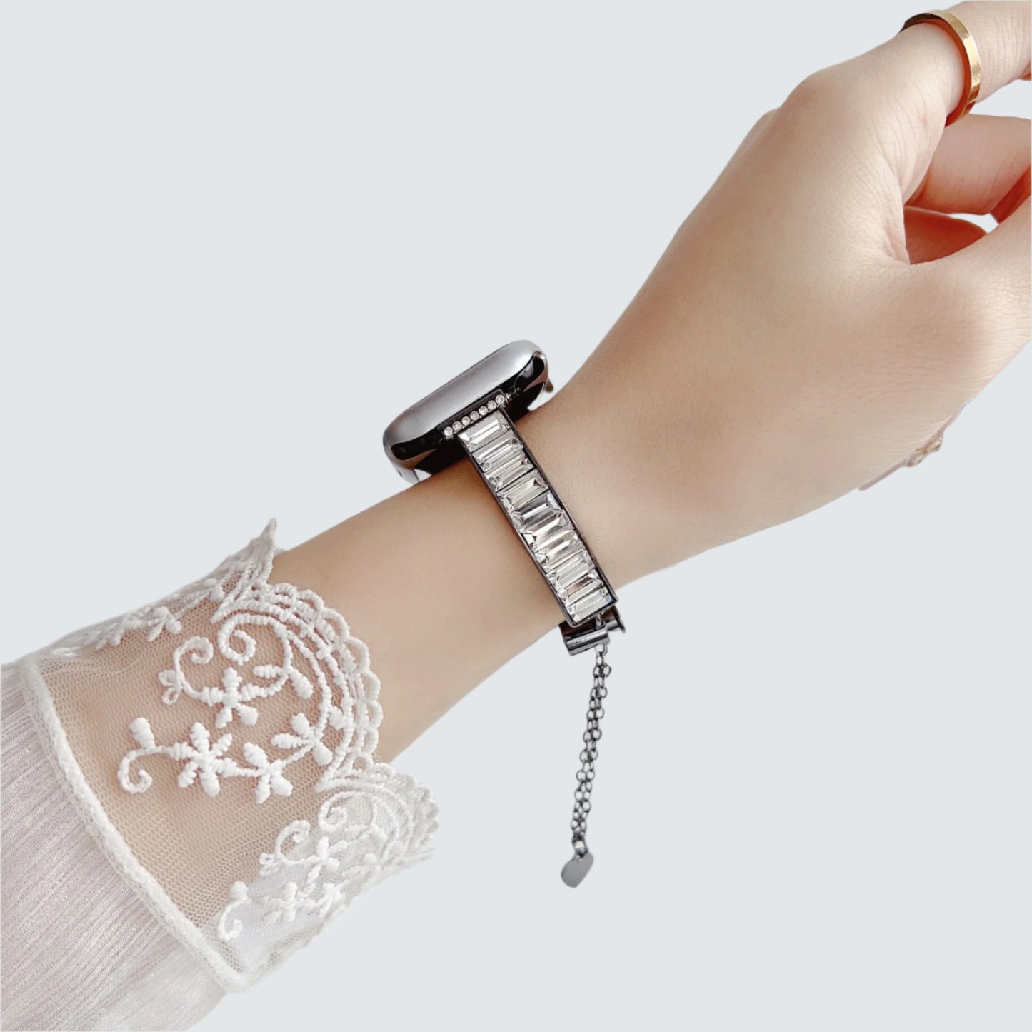 Crystal Bling Metal Strap for Apple Watch – Rhinestone Bracelet
