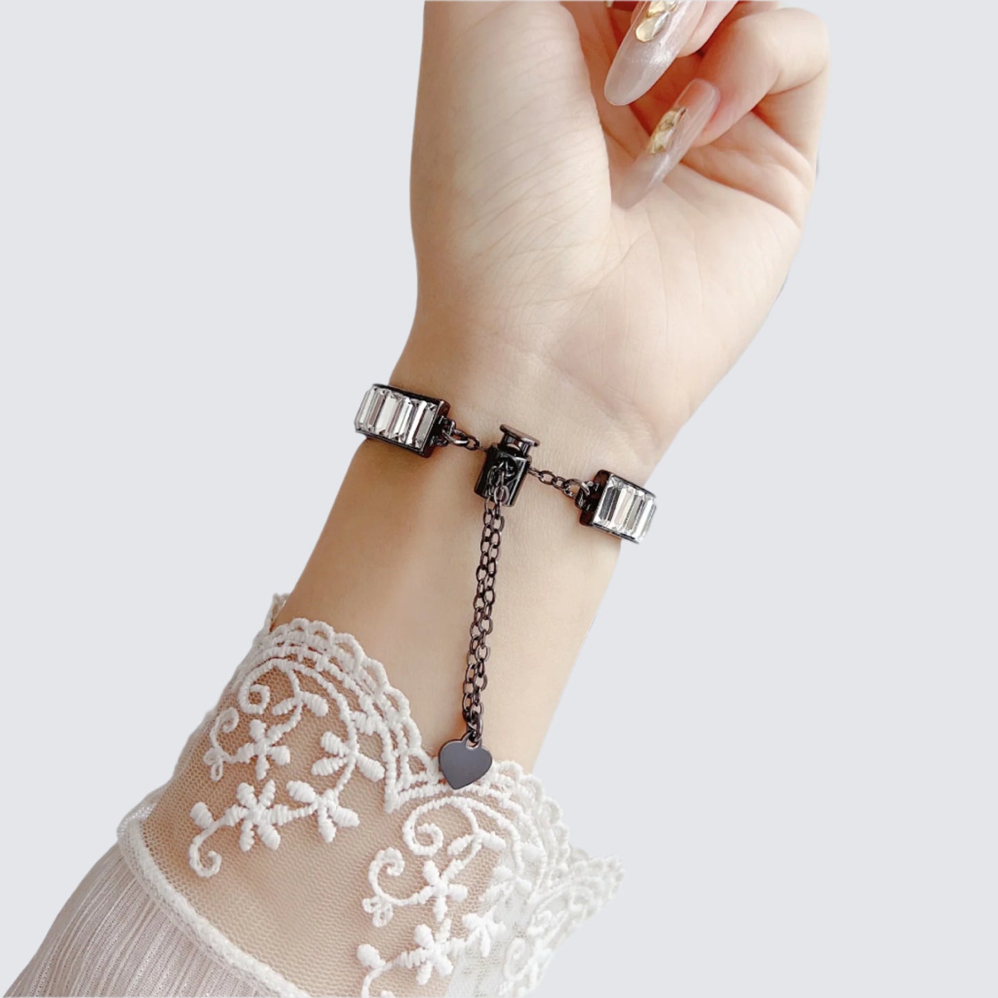 Crystal Bling Metal Strap for Apple Watch – Rhinestone Bracelet