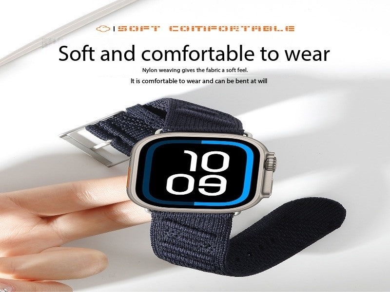 Apple Watch Band – En Mer H-Wave Style, Hermès-Inspired (38–49mm) Soft Comfortable