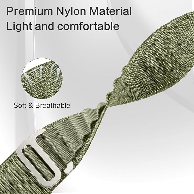 Soft & Breathable - Nylon Material Light Strap