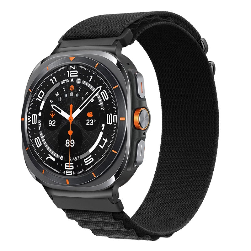Elastic G-Hook Band Compatible with Samsung Galaxy Watch Ultra 47mm - Black