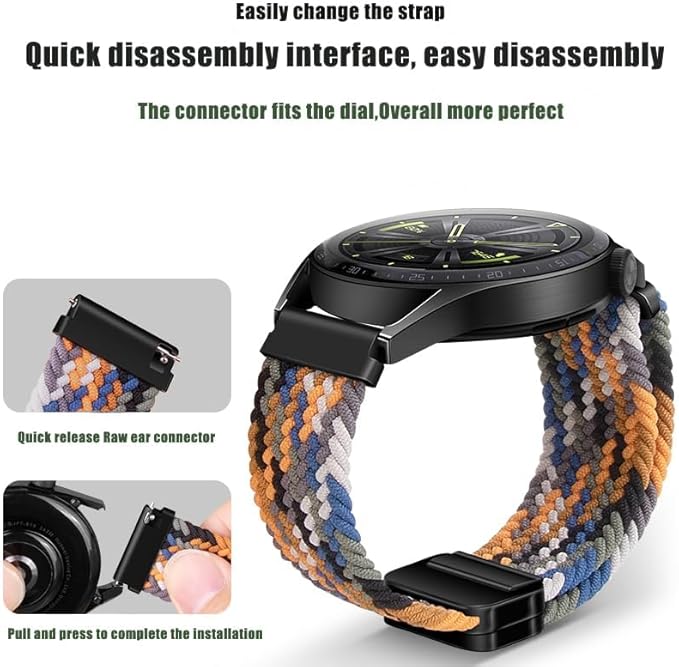 Magnetic Braided Nylon Loop Strap for Samsung Galaxy Watch - Disassembly