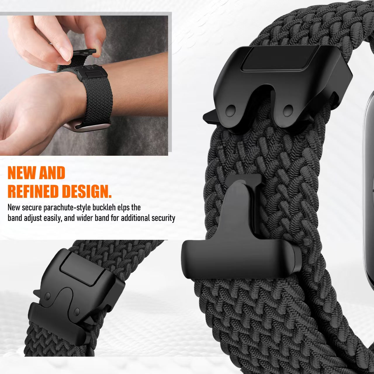 Rainbow Elastic Nylon Parachute Band for Apple Watch 1–10/Ultra/SE | Refined Design