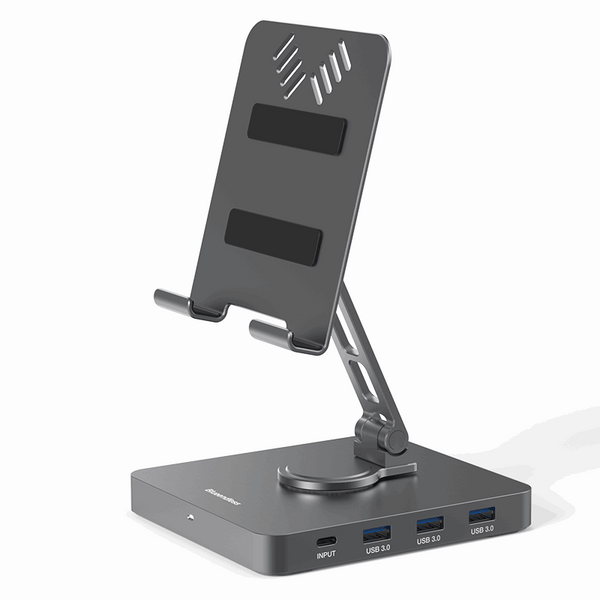 10-in-1 iPad Pro Bracket Docking Station & BLUEENDLESS ST102 10-in-1 Multi-Angle Adjustable Tablet Stand Hub Adapter