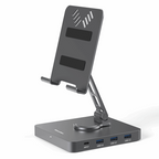 10-in-1 iPad Pro Bracket Docking Station & BLUEENDLESS ST102 10-in-1 Multi-Angle Adjustable Tablet Stand Hub Adapter