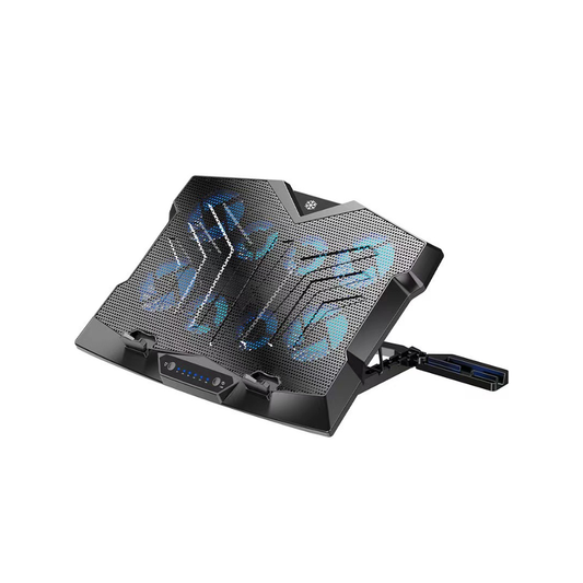 Gaming Laptop Stand with 8 Fans - Adjustable Cooler for 15.6" Laptops