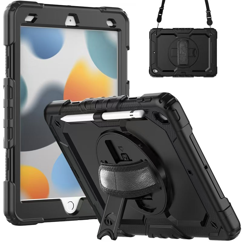 Robustrion iPad 10.2" Armor Case - 360° Rotating Hand Strap