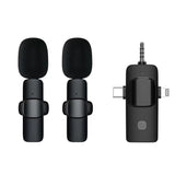 3-in-1 Wireless Lavalier Microphone for iPhone, Android & Cameras