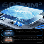 3 second rapid cooling 12 to 21 Inch laptops tablets D21 Rotate Stand Laptop Cooler, Dual-Core Cooling Radiator - Adjustable Tablet - BeezSpeed