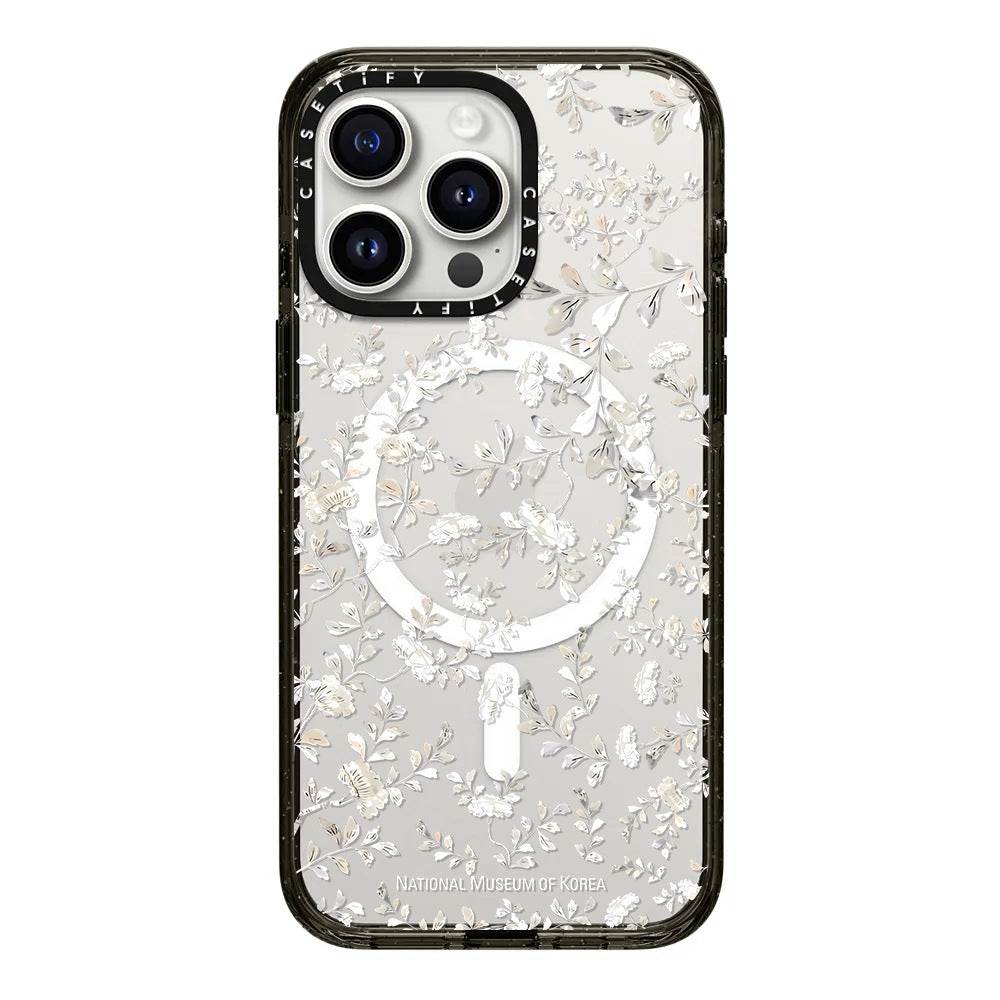 CASETiFY Flower Prints Case for iPhone 13–16 Series – Shockproof Military Grade | MagSafe