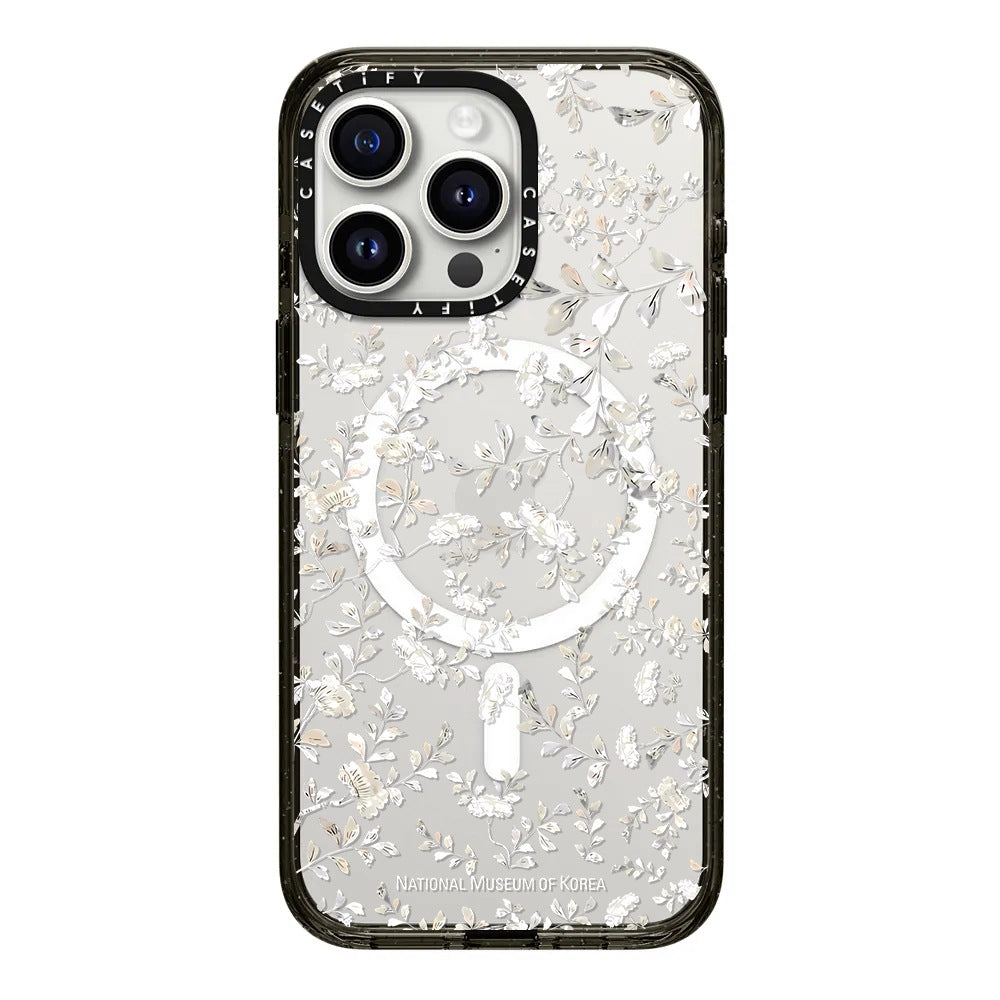 CASETiFY Flower Prints Case for iPhone 13–16 Series – Shockproof Military Grade | MagSafe