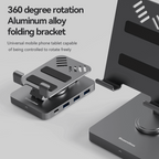 10-in-1 iPad Pro Docking Station with Adjustable Stand & Hub Adapter