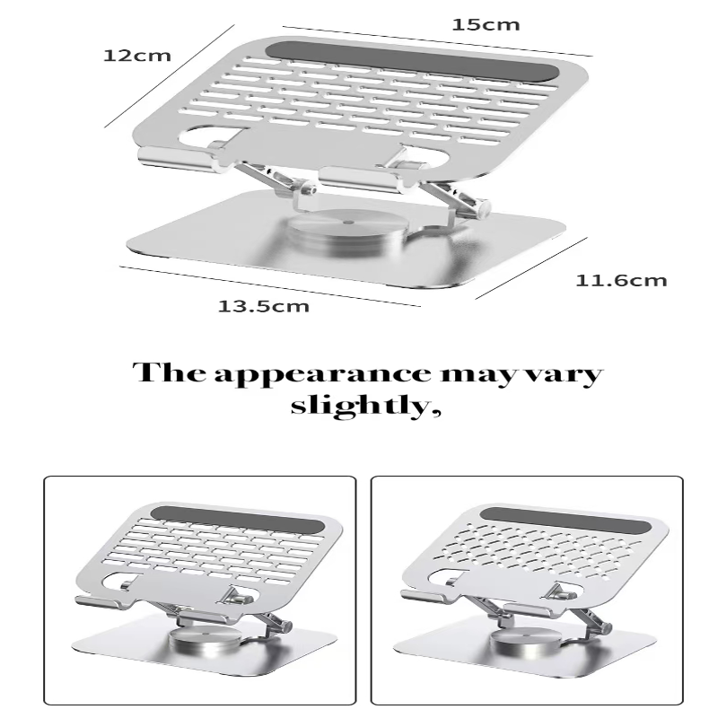 360° Rotating Adjustable Laptop & Tablet Cooling Stand - Aluminum Alloy