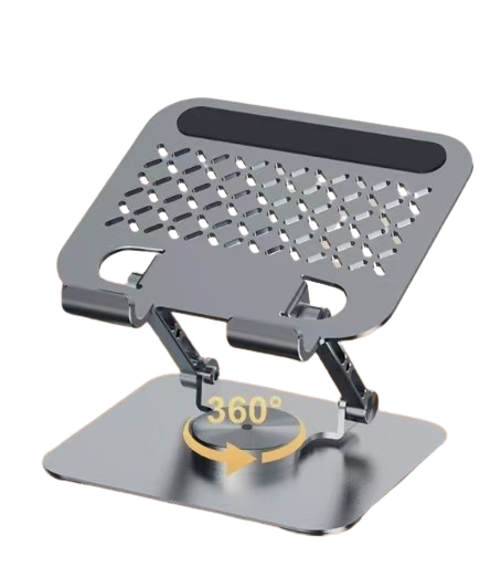 360° Rotating Adjustable Laptop & Tablet Cooling Stand - Aluminum Alloy