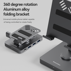 10-in-1 iPad Pro Docking Station with Adjustable Stand & Hub Adapter
