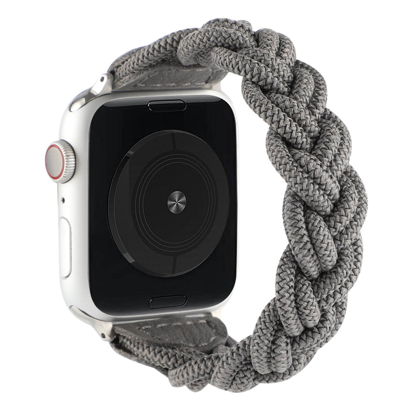 Braided Stretch Nylon Band for Apple Watch – Stretchy Double-Weave