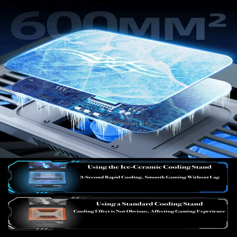 3 second rapid cooling 12 to 21 Inch laptops tablets D21 Rotate Stand Laptop Cooler, Dual-Core Cooling Radiator - Adjustable Tablet - BeezSpeed