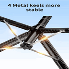Portable 360° tracking selfie stick with wireless remote - 4 Metal Keels- BeezSpeed