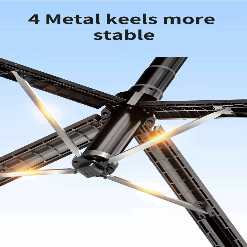 Portable 360° tracking selfie stick with wireless remote - 4 Metal Keels- BeezSpeed