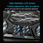 4K HD LCD OEM Z32 RGB Gaming Laptop Cooling Pad - 7 Fans & Adjustable Height - BeezSpeed