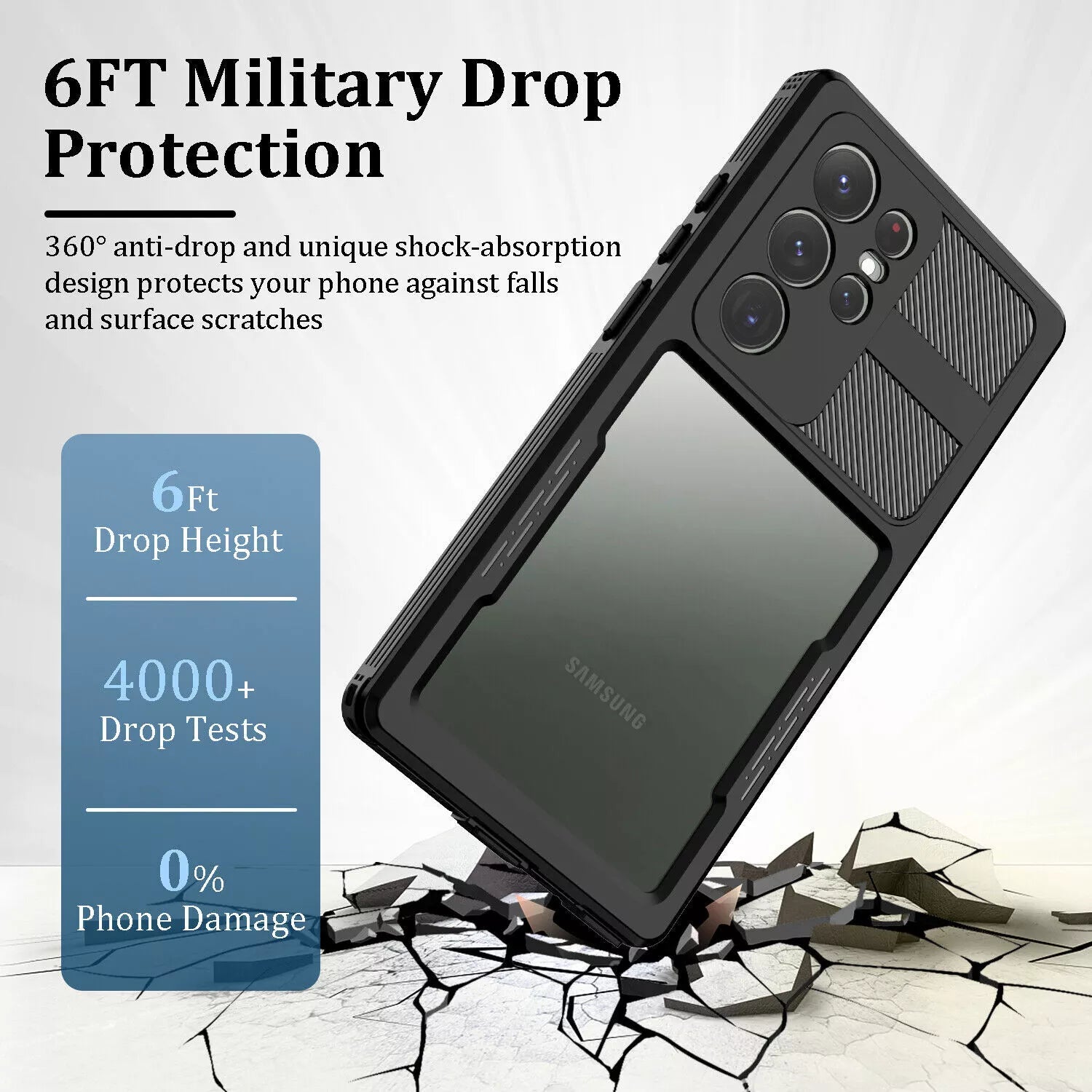 360° Rugged Case for Samsung Galaxy S23 - IP68 Waterproof & Shockproof