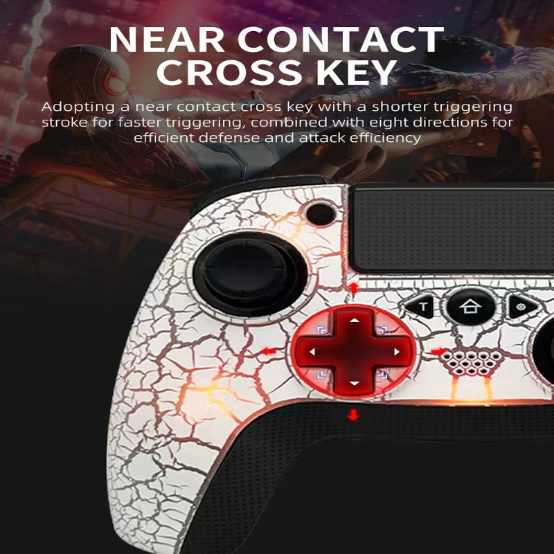 Wireless PS4 Controller with RGB Lighting and Bluetooth for Seamless Gameplay