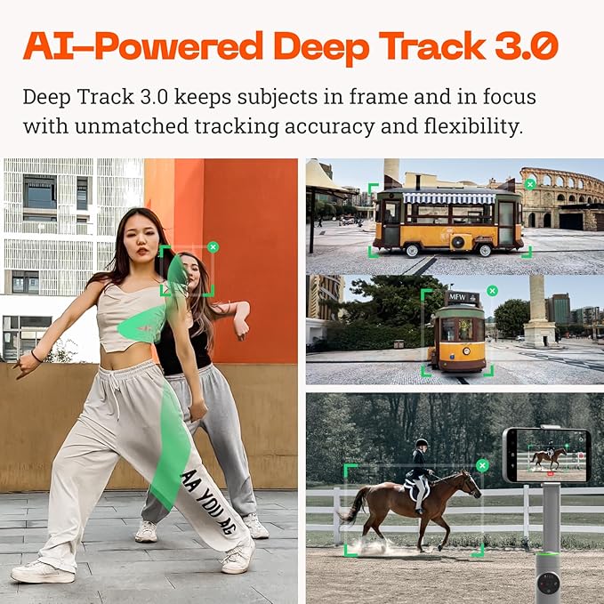 AI powered deep track 3.0 Insta360 Flow Pro AI 3-Axis Gimbal Stabilizer - Portable & Tripod - BeezSpeed