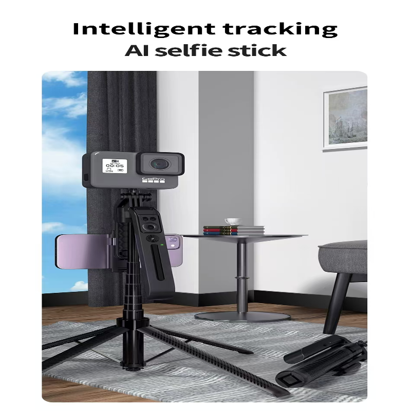 AI-powered gimbal with 360° tracking for hands - Selfie Stick - BeezSpeed