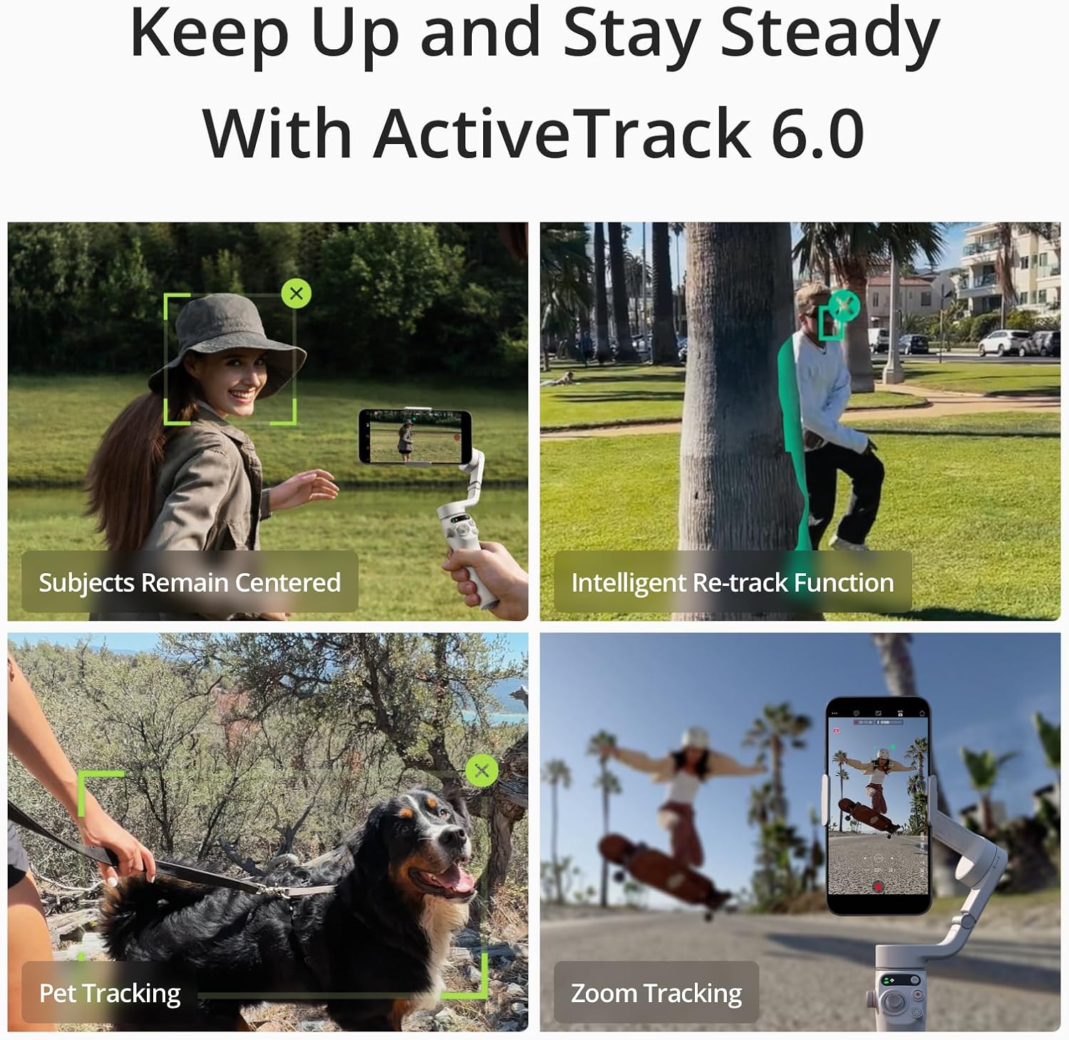 ActiveTrack 6.0 DJI Osmo Mobile 6 Smartphone Gimbal Stabilizer 3-Axis [Platinum Gray] - BeezSpeed