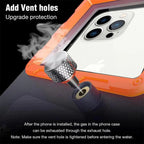 Universal Waterproof Case for Snorkeling and Underwater Adventures with Shutter Button - Add Vent Holes