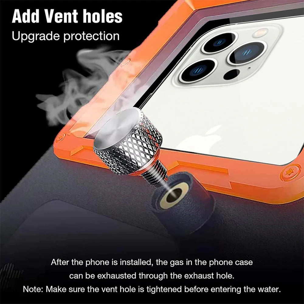 Universal Waterproof Case for Snorkeling and Underwater Adventures with Shutter Button - Add Vent Holes