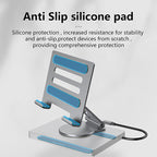 Anti Slip Silicone Pad 9-in-1 Type-C Hub & USB Docking Station with 4K60Hz HDMI & TF Card Slot
