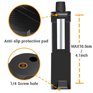 60Inch Aluminum Tripod with Remote, Travel Bag & Phone Mount for Cameras - Anti-Slip Protective Pad 