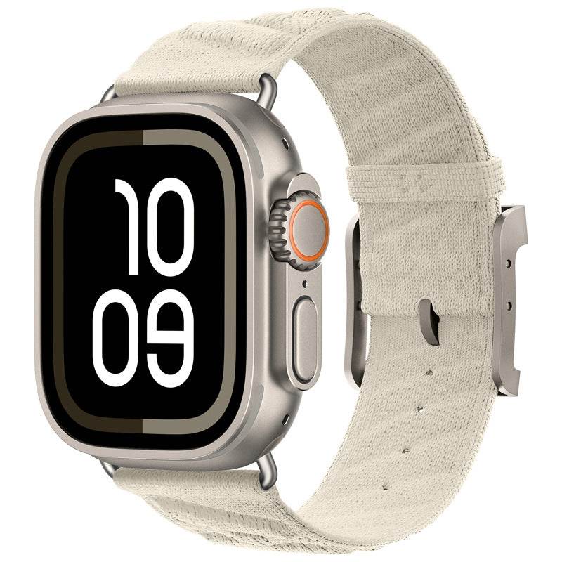 Apple Watch Band – En Mer H-Wave Style, Hermès-Inspired (38–49mm) Beige