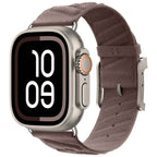 Apple Watch Band – En Mer H-Wave Style, Hermès-Inspired (38–49mm) Brown