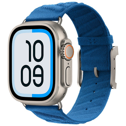 Apple Watch Band – En Mer H-Wave Style, Hermès-Inspired (38–49mm) Blue
