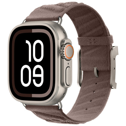 Apple Watch Band – En Mer H-Wave Style, Hermès-Inspired (38–49mm) Brown