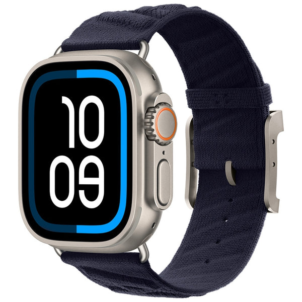 Apple Watch Band – En Mer H-Wave Style, Hermès-Inspired (38–49mm) | Dark Blue