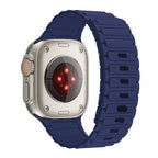Apple Watch Magnetic Silicone Band [38–49mm] Sweat-proof & Secure Fit | Blue