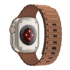 Apple Watch Magnetic Silicone Band [38–49mm] Sweat-proof & Secure Fit | Brown