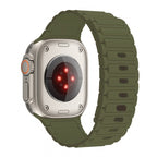 Apple Watch Magnetic Silicone Band [38–49mm] Sweat-proof & Secure Fit | Green