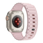 Apple Watch Magnetic Silicone Band [38–49mm] Sweat-proof & Secure Fit | Pink