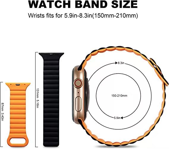 Apple Watch Magnetic Silicone Strap (38-49mm)– Loop Design | BeezSpeed