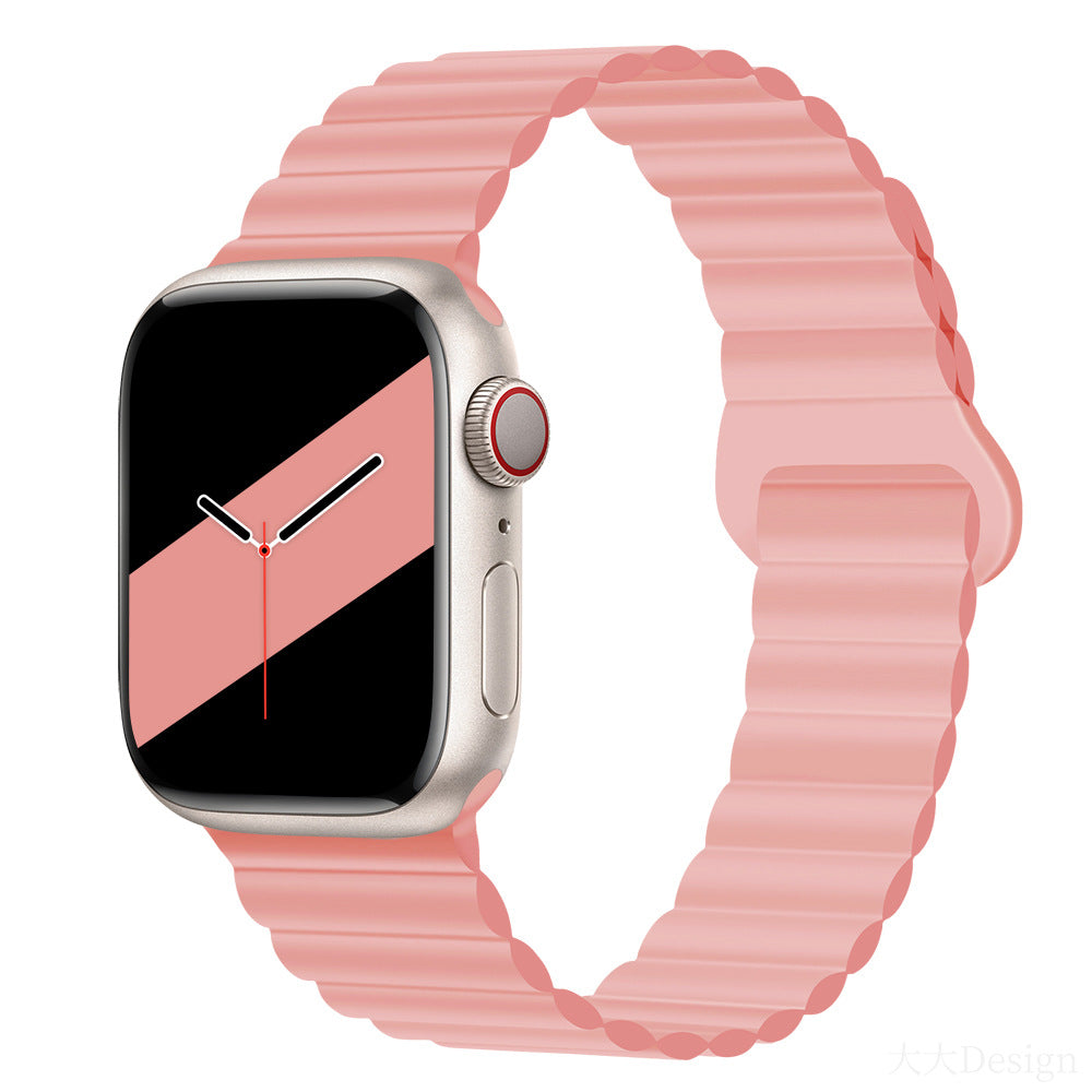 Apple Watch Magnetic Silicone Strap (38-49mm)– Loop Design | Pink