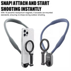 Shooting Instantly TELESIN MAX Magnetic Neck Mount for Phones - Hands Free POV/Vlog Holder - BeezSpeed