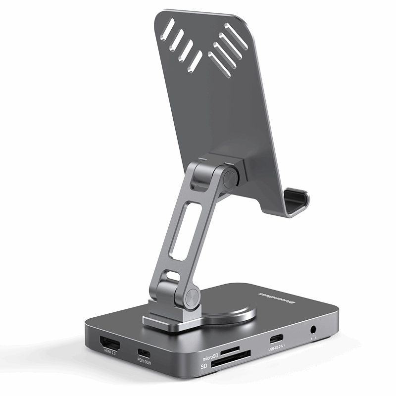 10-in-1 iPad Pro Docking Station with Adjustable Stand & Hub Adapter