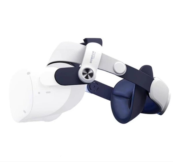 BOBOVR M2 Pro battery head strap for Quest 2, offering balanced weight distribution and optimized comfort.