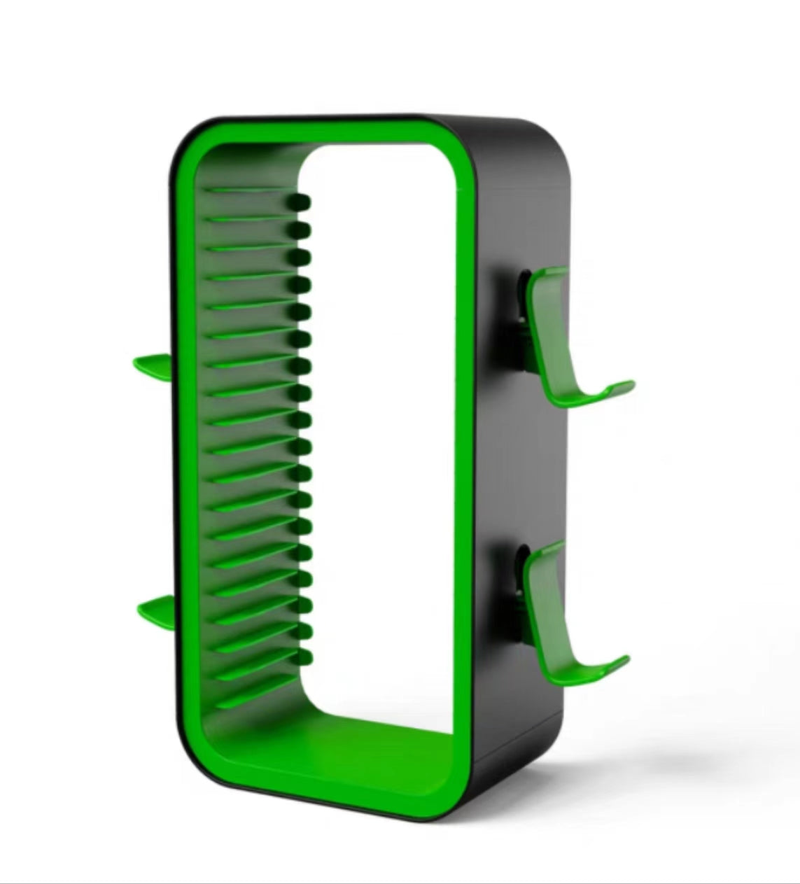 Green Game Storage Tower - Organize 18 Games and 4 Controllers for PS5, Xbox, and Switch