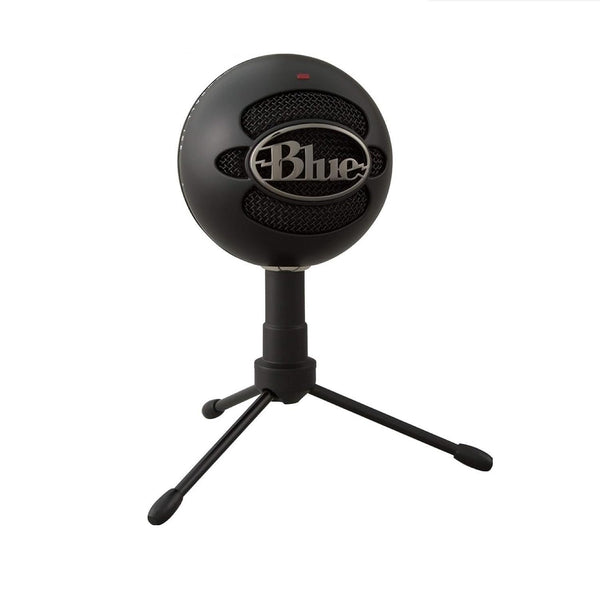 Blue Snowball iCE USB microphone with cardioid pattern for clear audio during streaming, gaming, and podcasting.