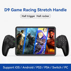 Black D9 Game Racing Bluetooth Handle for PS3/PS4- Android & PC Gaming - BeezSpeed